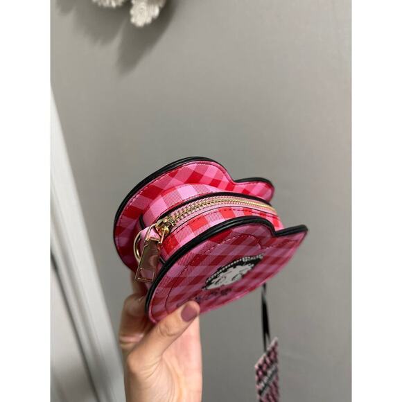 🔴Unique‎ Vintage X Betty Boop Red and Pink Heart Mini Handbag - Picture 4 of 5